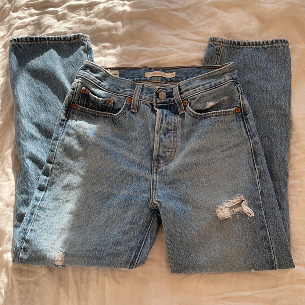 Levi’s Wedgie Straight Jeans Size 25 - Picture 4 of 8